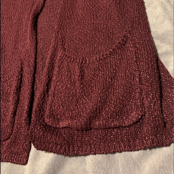 Garage - Oversized Cardigan - Burgundy - Sz: XS-S - Picture 3 of 5